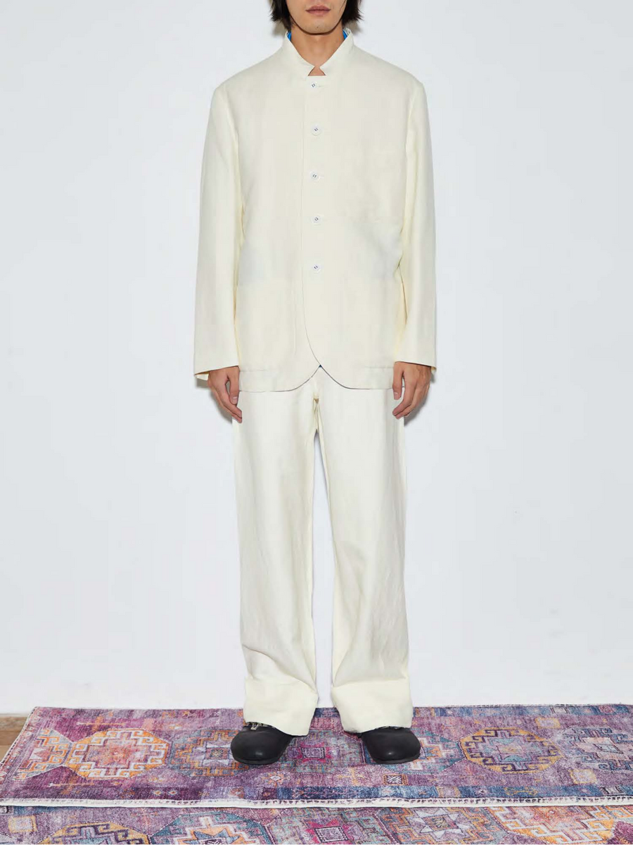 Noaor Contrast Stitched Pants