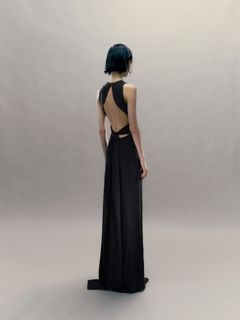 sachin and babi light blue dress Black Halter Neck Dress main image 0