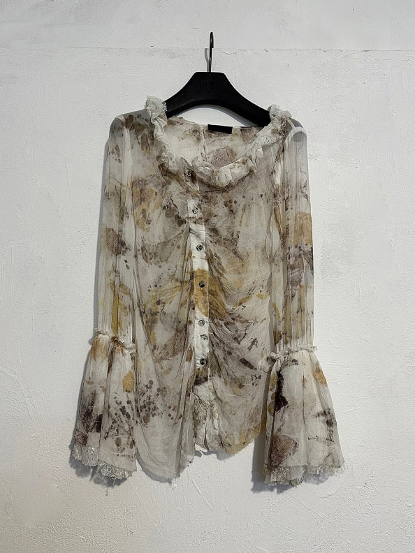 Botanical Dyed Silk Shirt