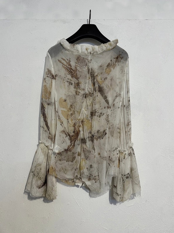 Botanical Dyed Silk Shirt