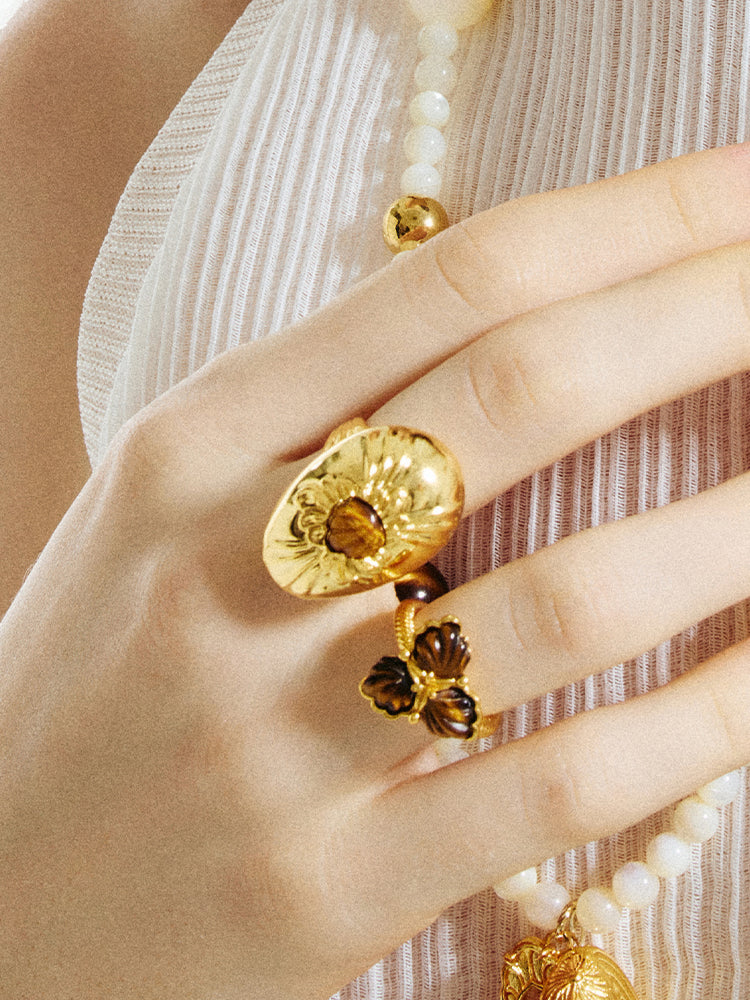 Amber Egg Ring