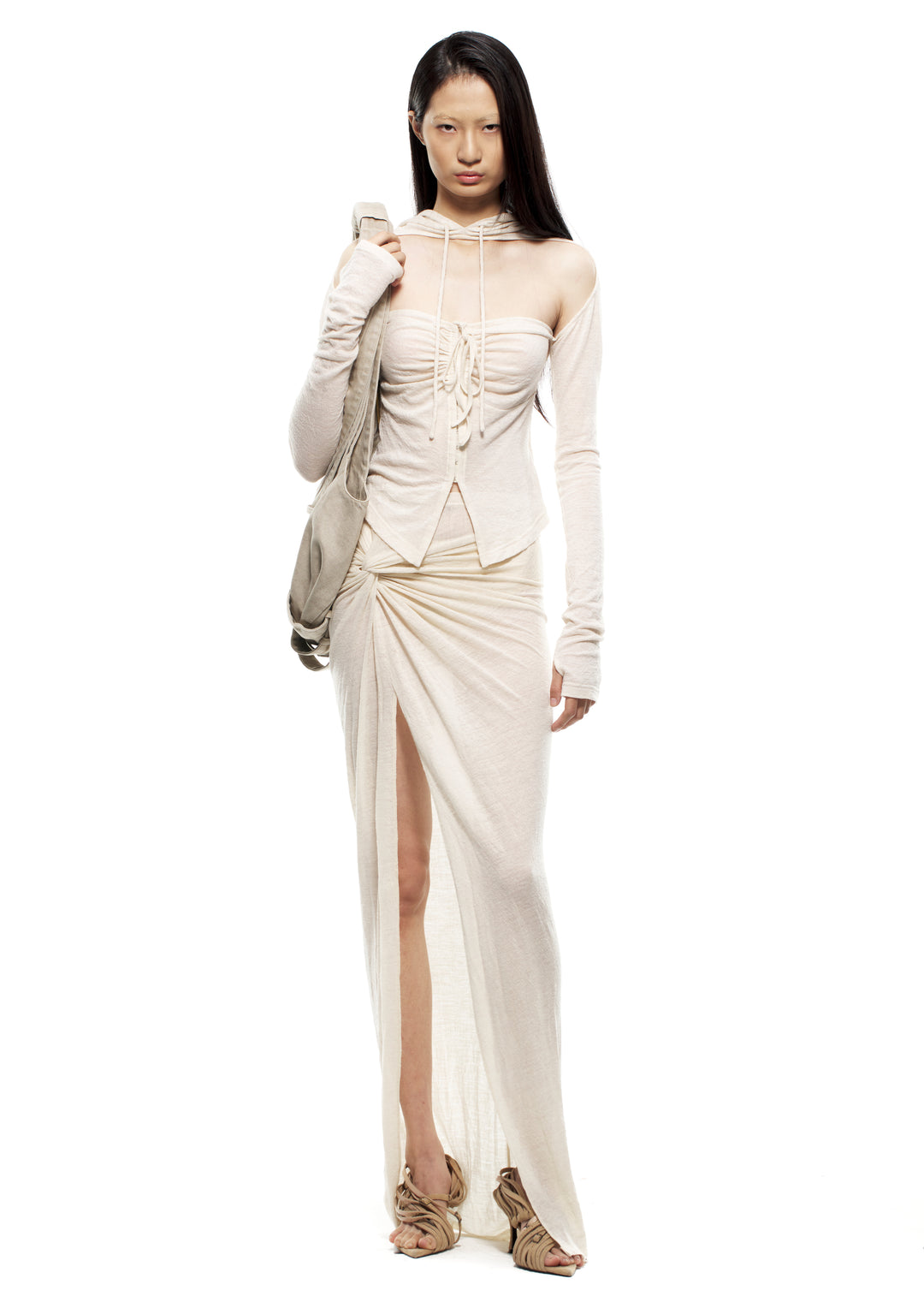 Cutout Long-Sleeved top