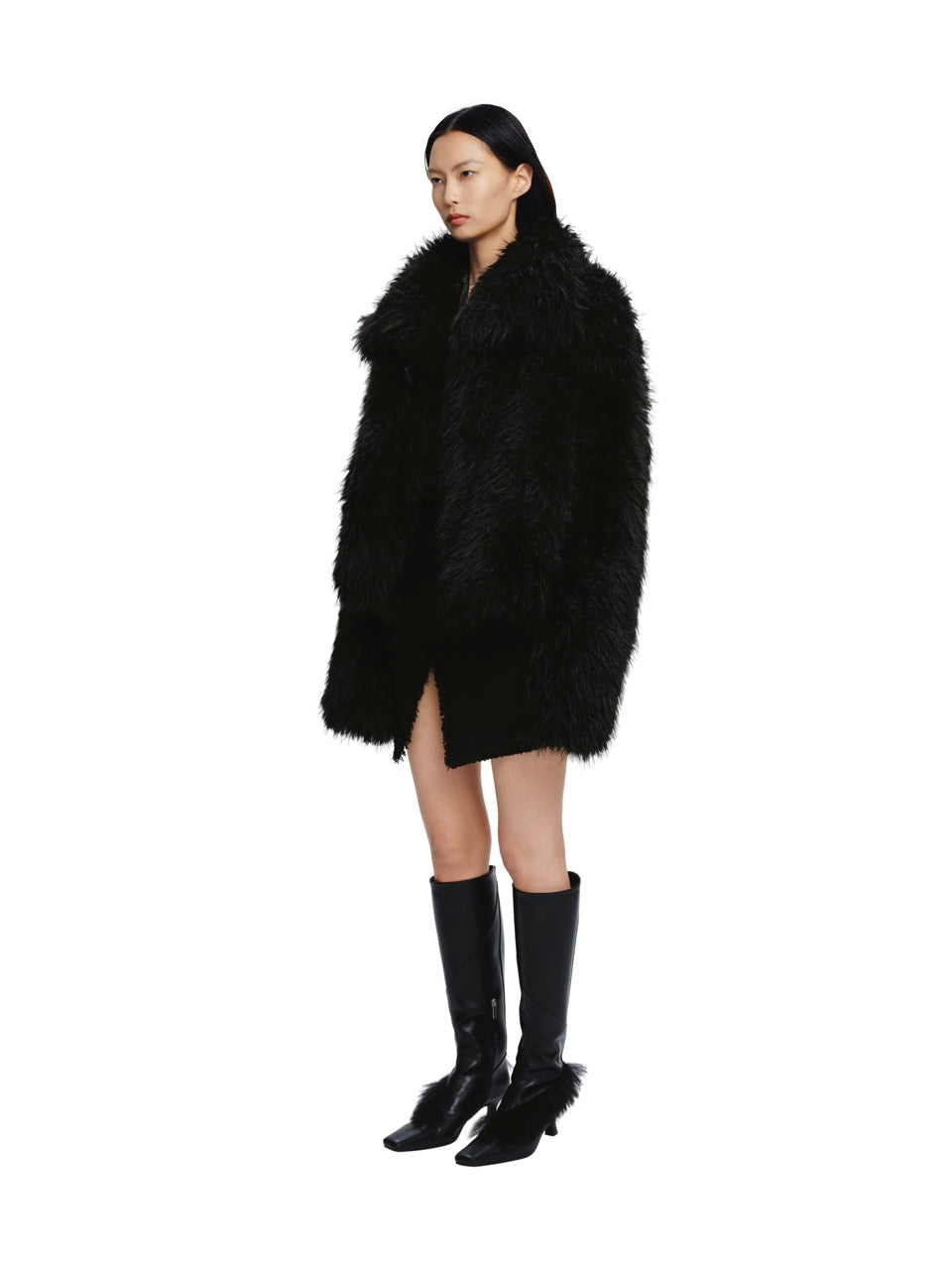 Long Faux Fur Coat