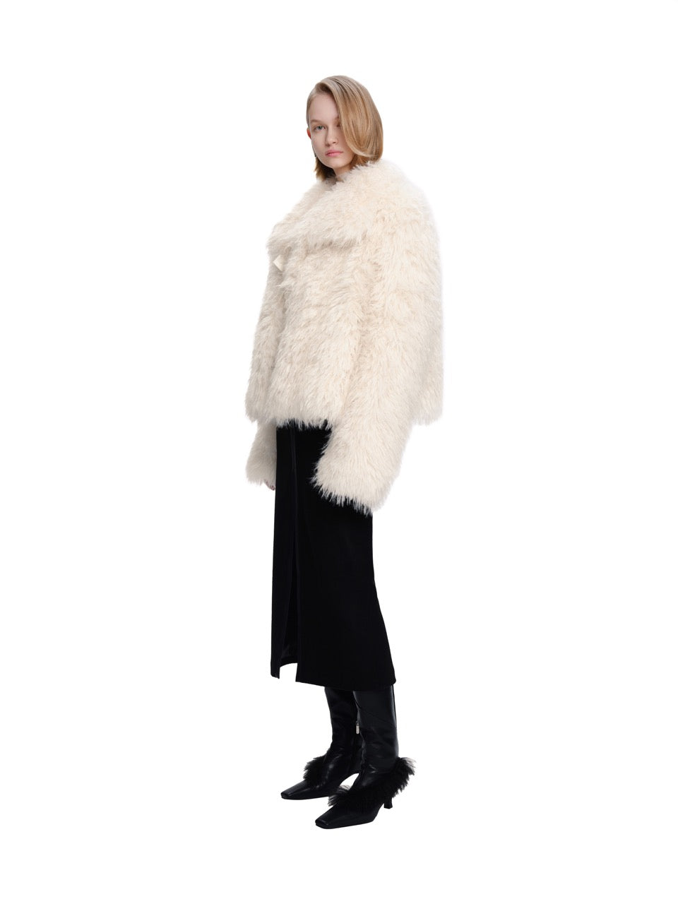 Long Faux Fur Coat