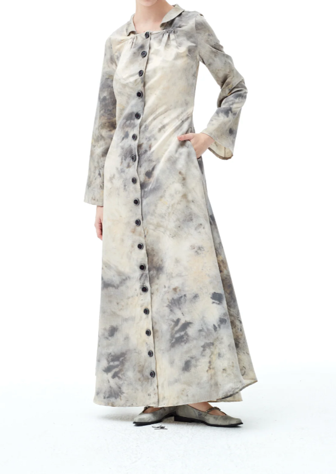 Dyed Satin Ac Dress