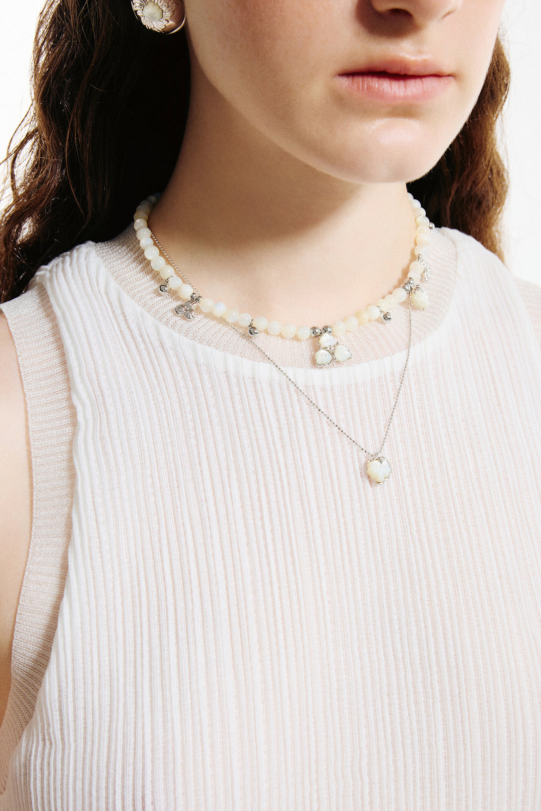 Berry Necklace in Mother of Pearl