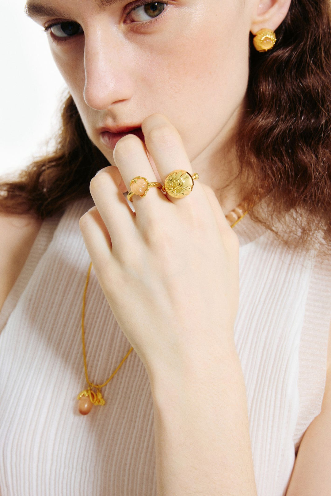 Champagne Shell Ring