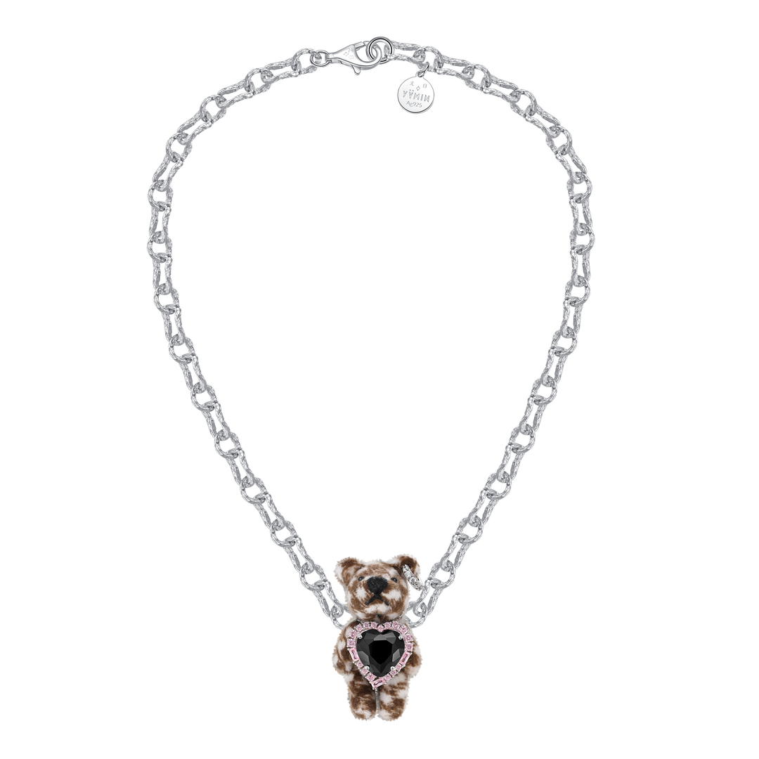Asymmetrical Love Bear Necklace