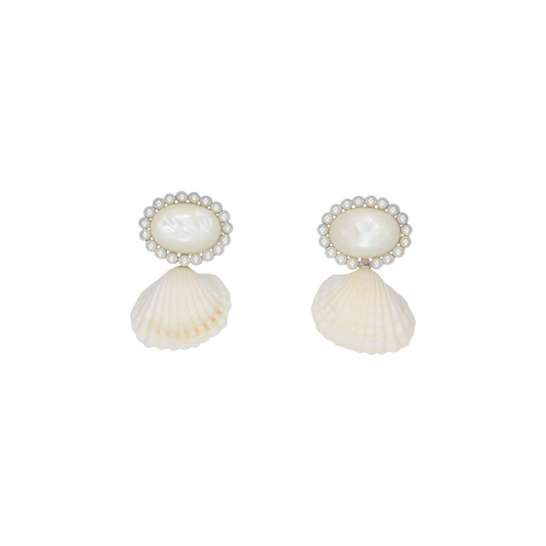 Natural Mother of Pearl Shell Earrings