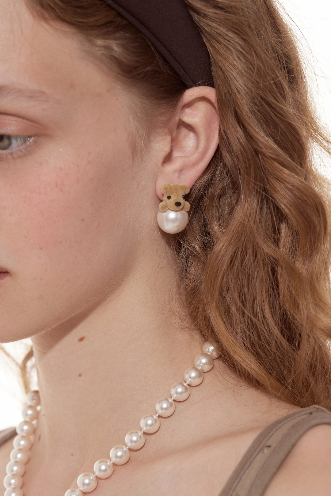 Pearl Bear Earrings