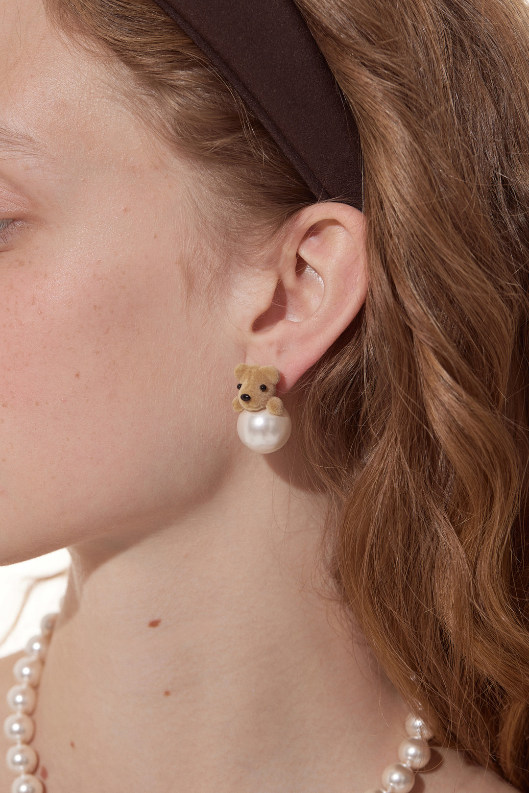Pearl Bear Earrings