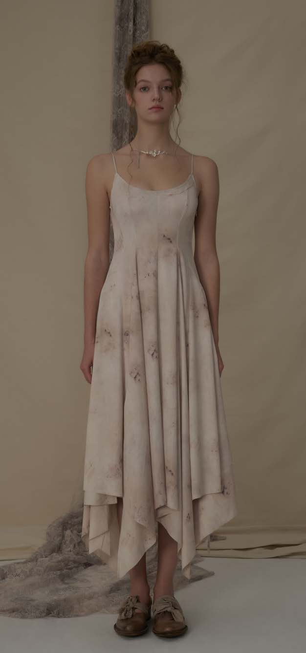 Printed Split Halter Dress