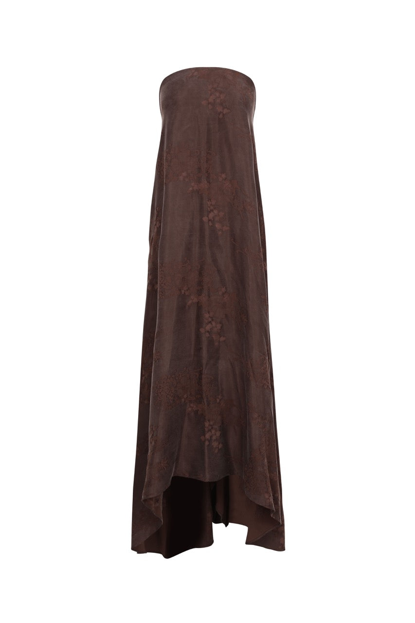 Dark Brown Sheath Dress