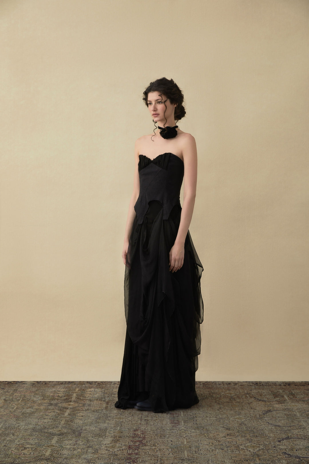 Strapless Patchwork Dress