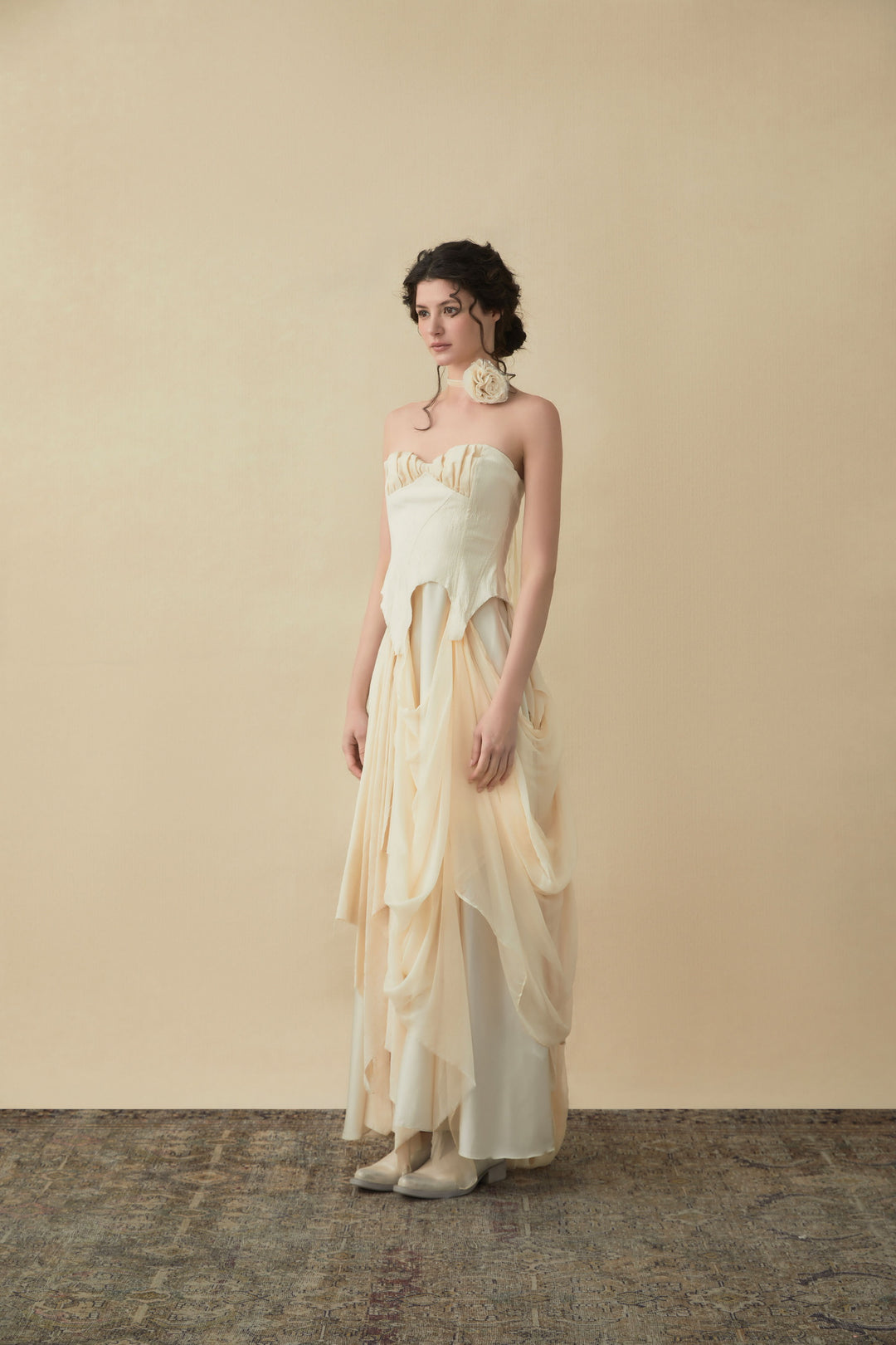 Strapless Patchwork Dress