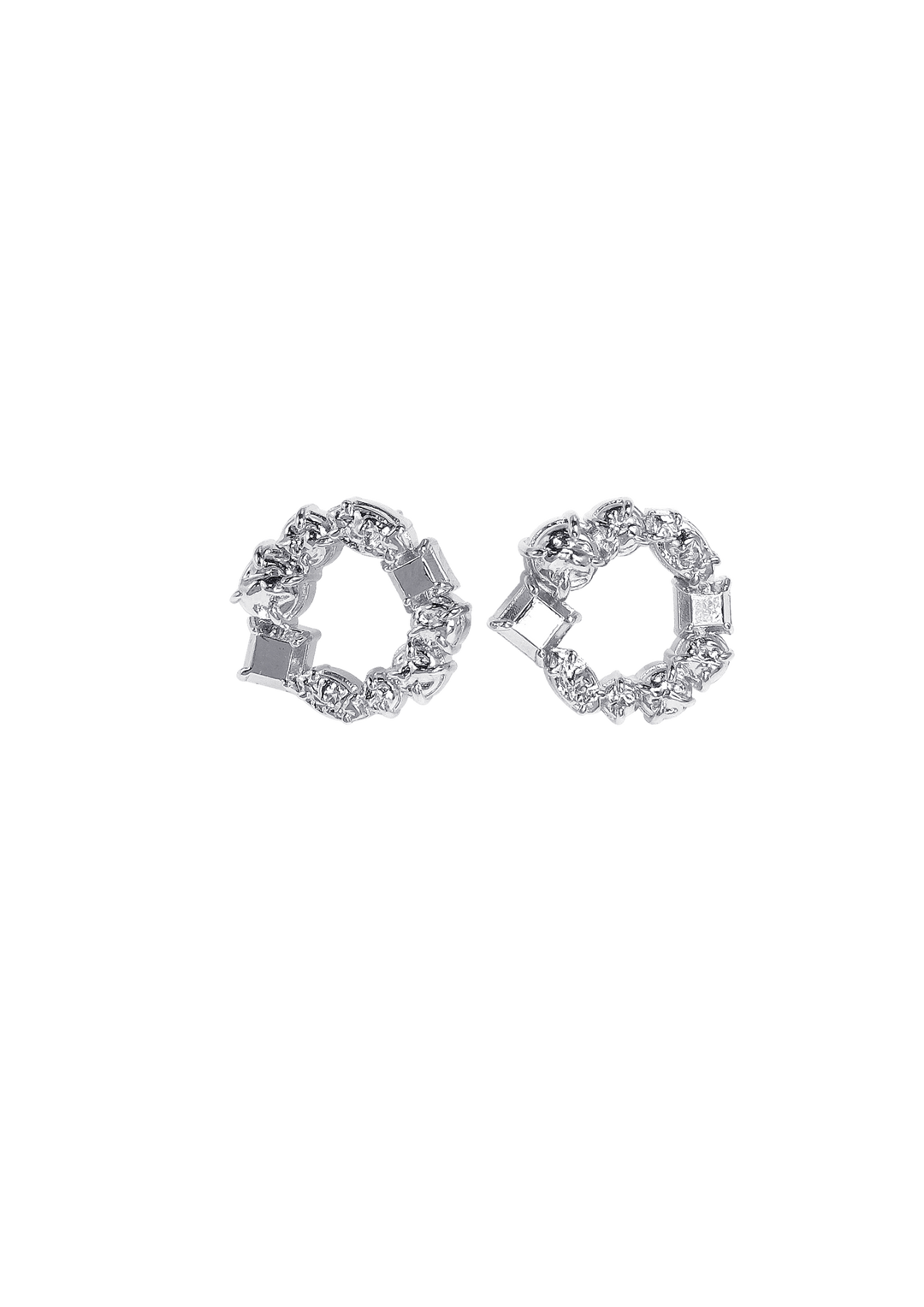 Clara Round Stud Earrings