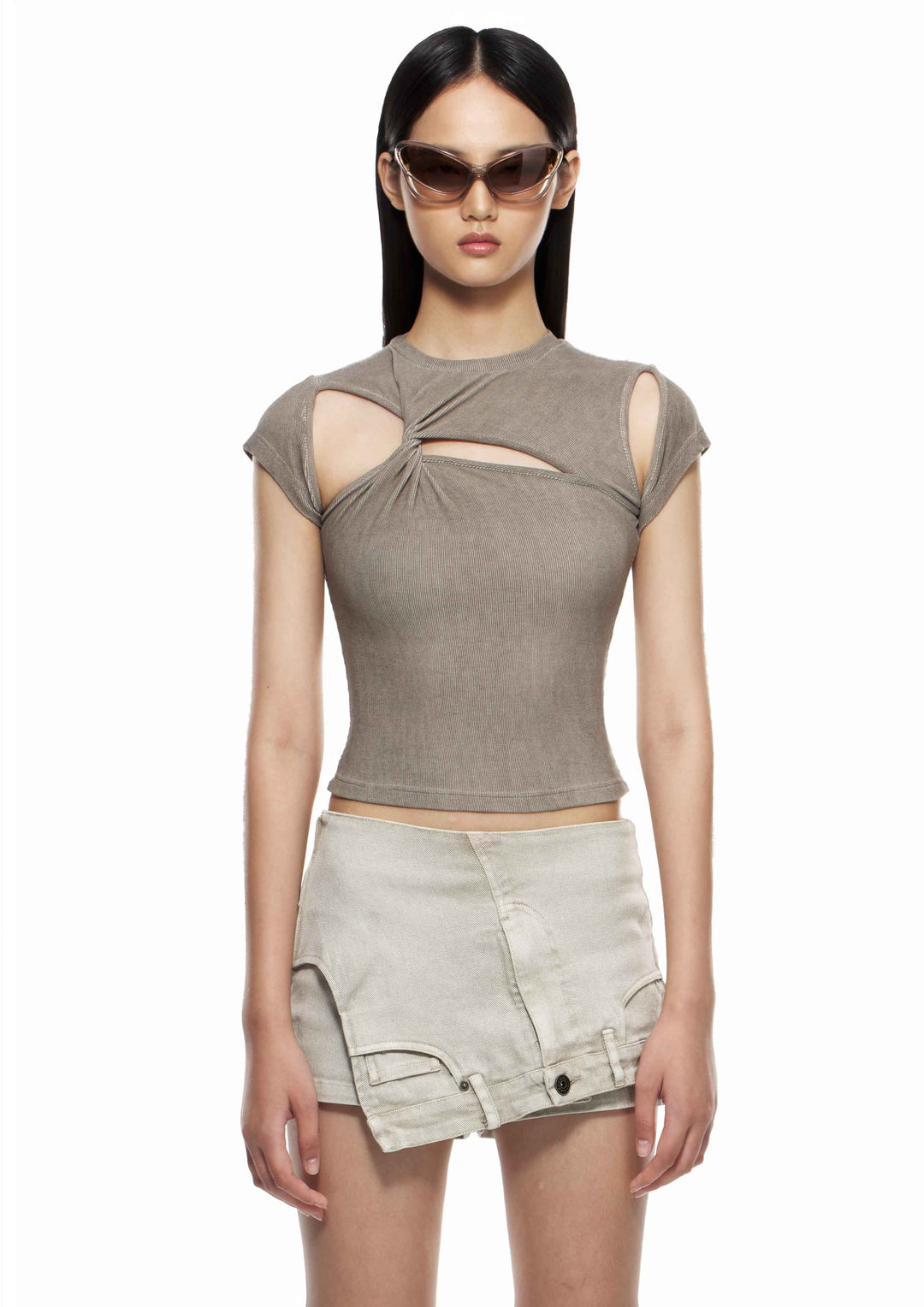 Irregular Cutout Top