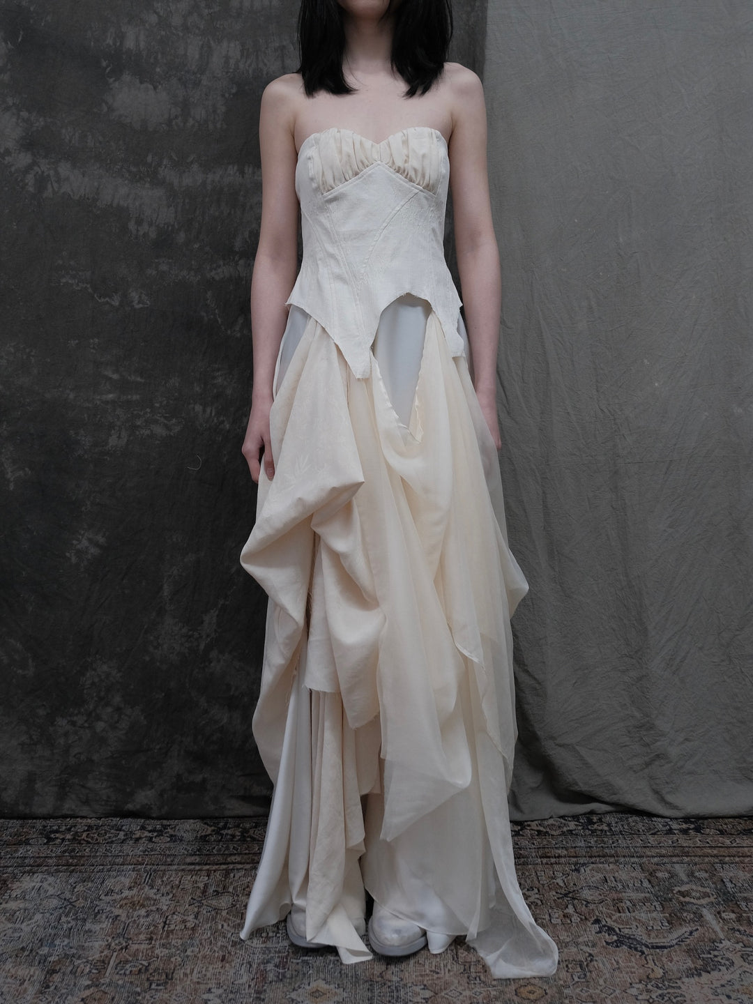 Strapless Patchwork Dress