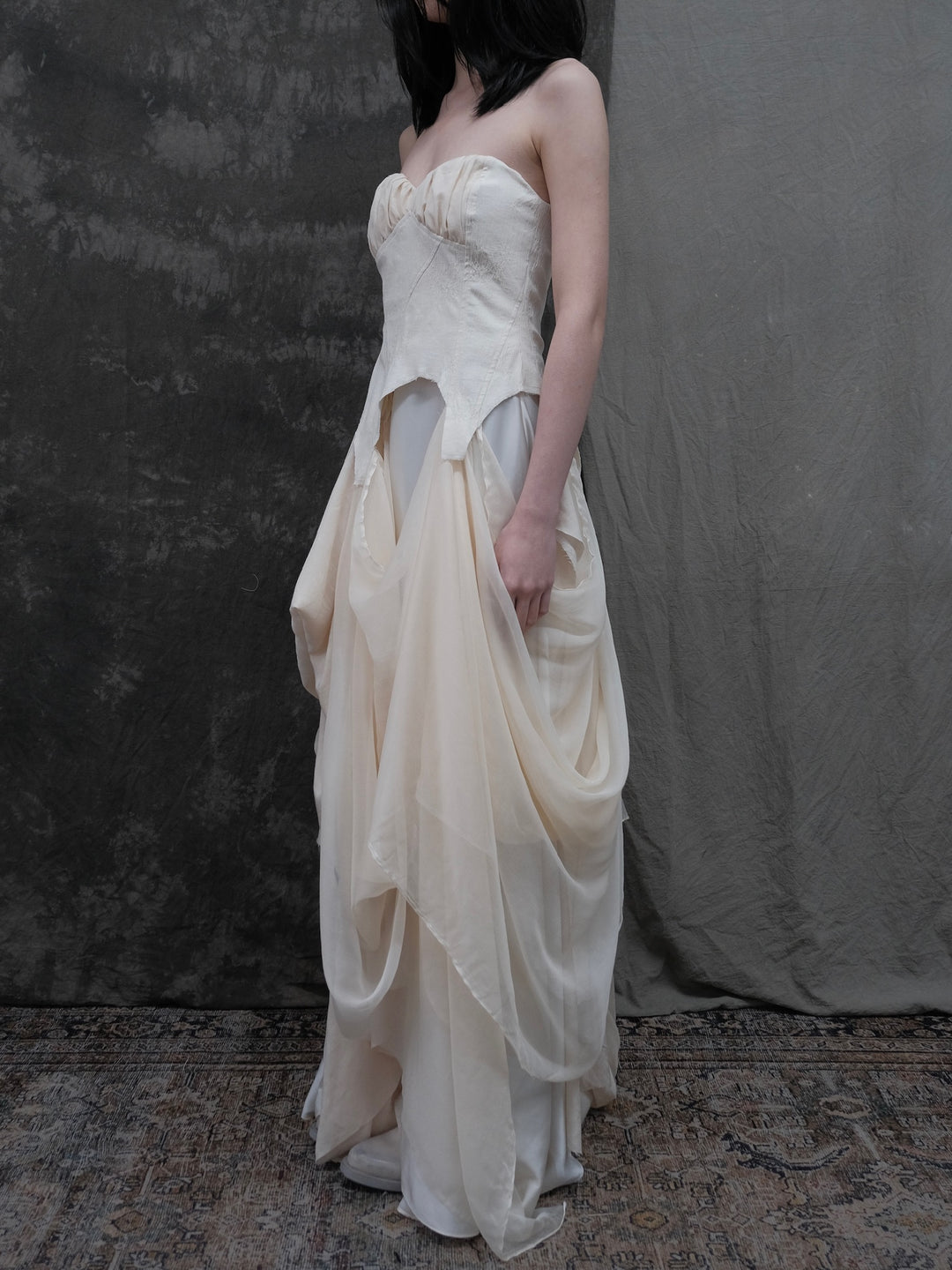 Strapless Patchwork Dress