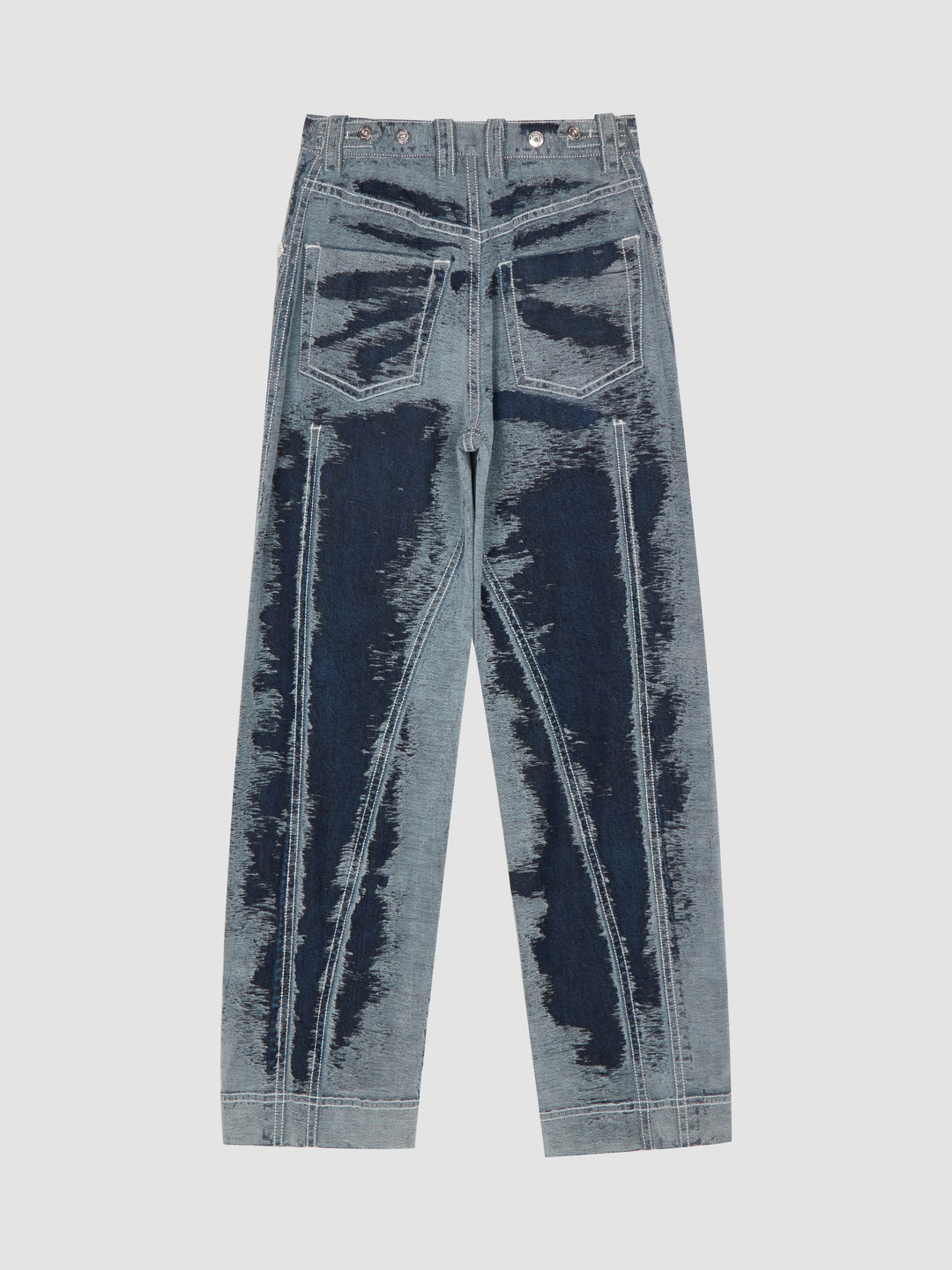 HANDMADE SCRATCHED RELAXED FITTED JEANS