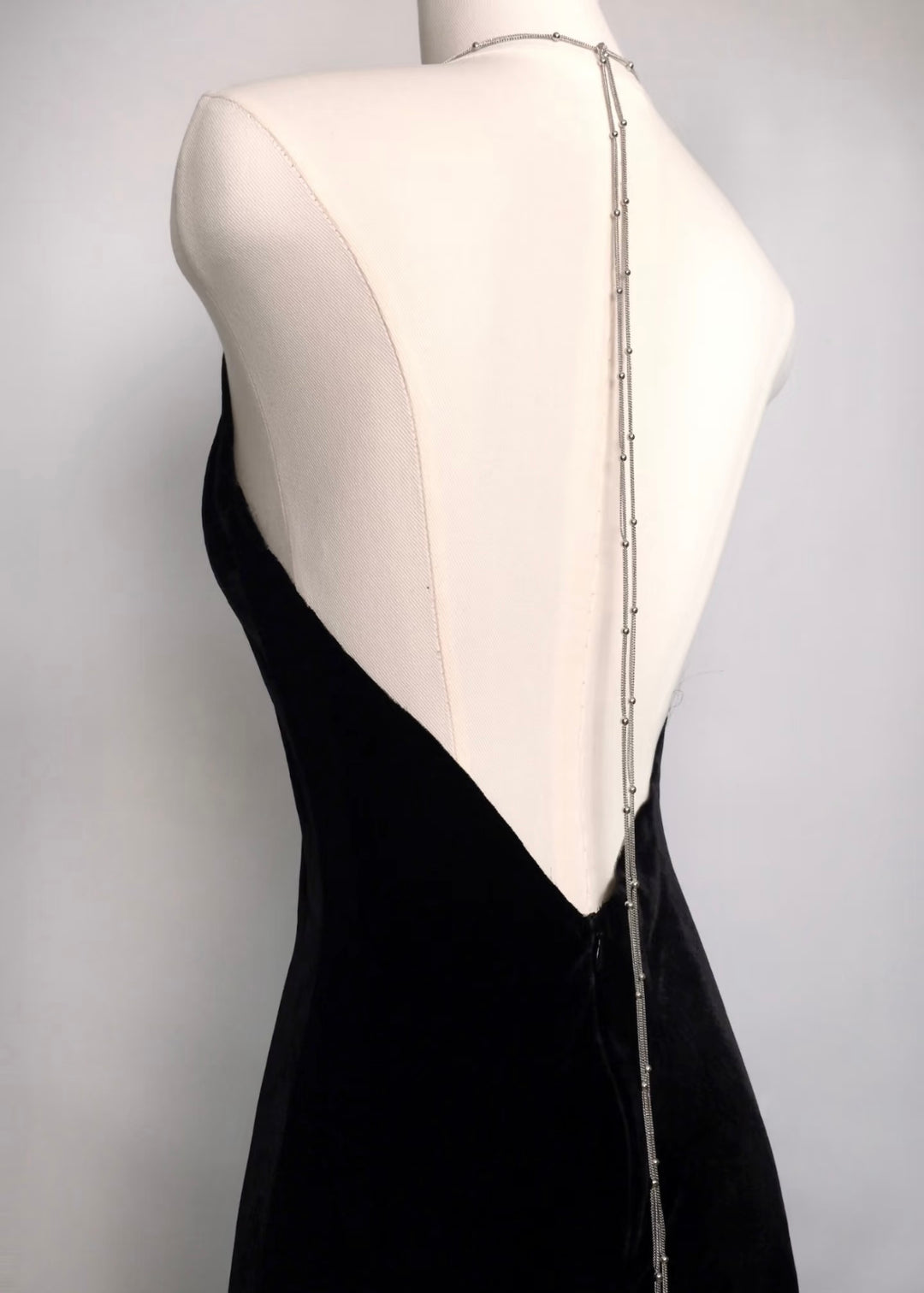Velvet Chain Maxi Dress