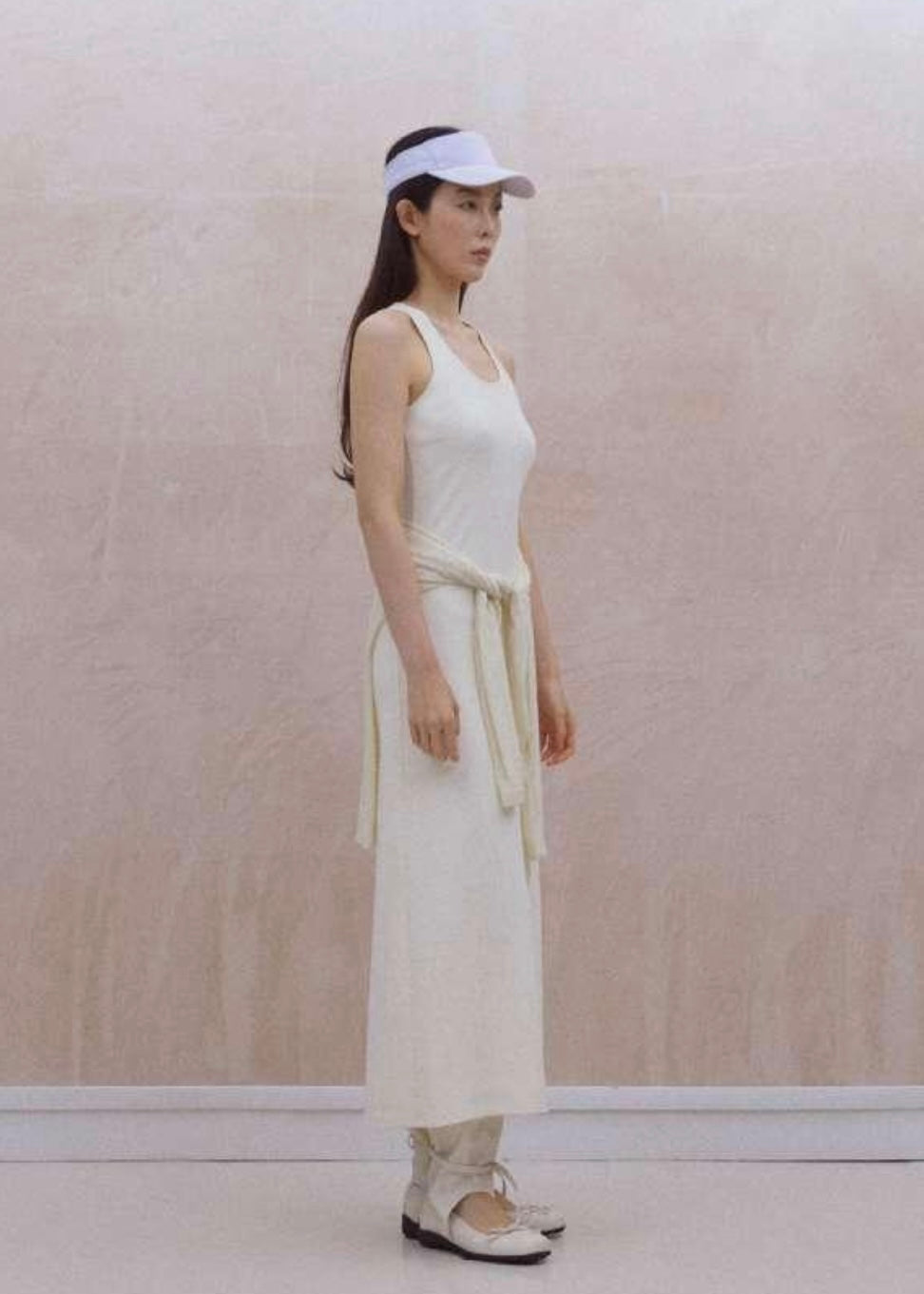 U-neck Vest Straps Slim Fit Maxidress