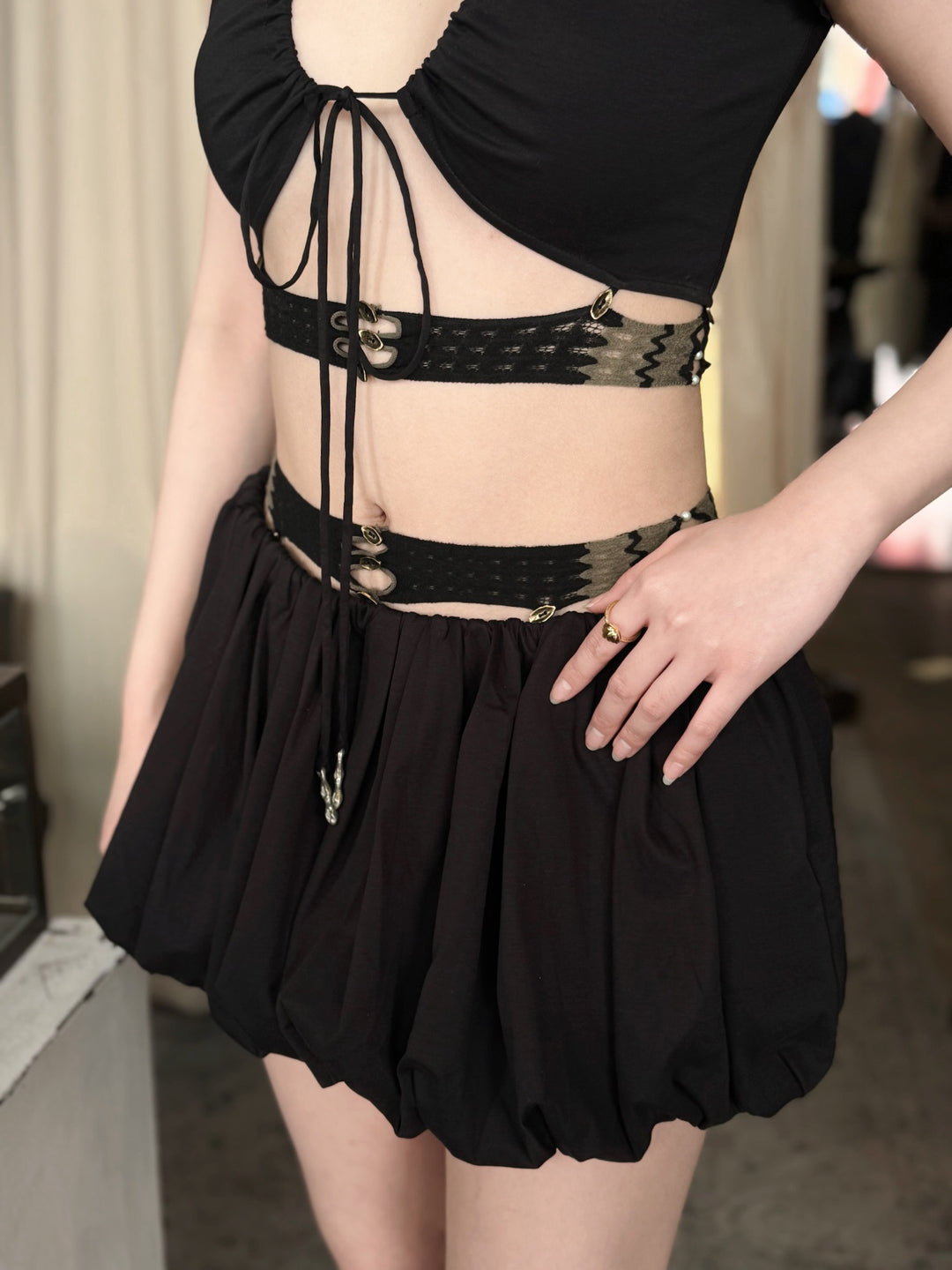 Ripple Combo Crop Top