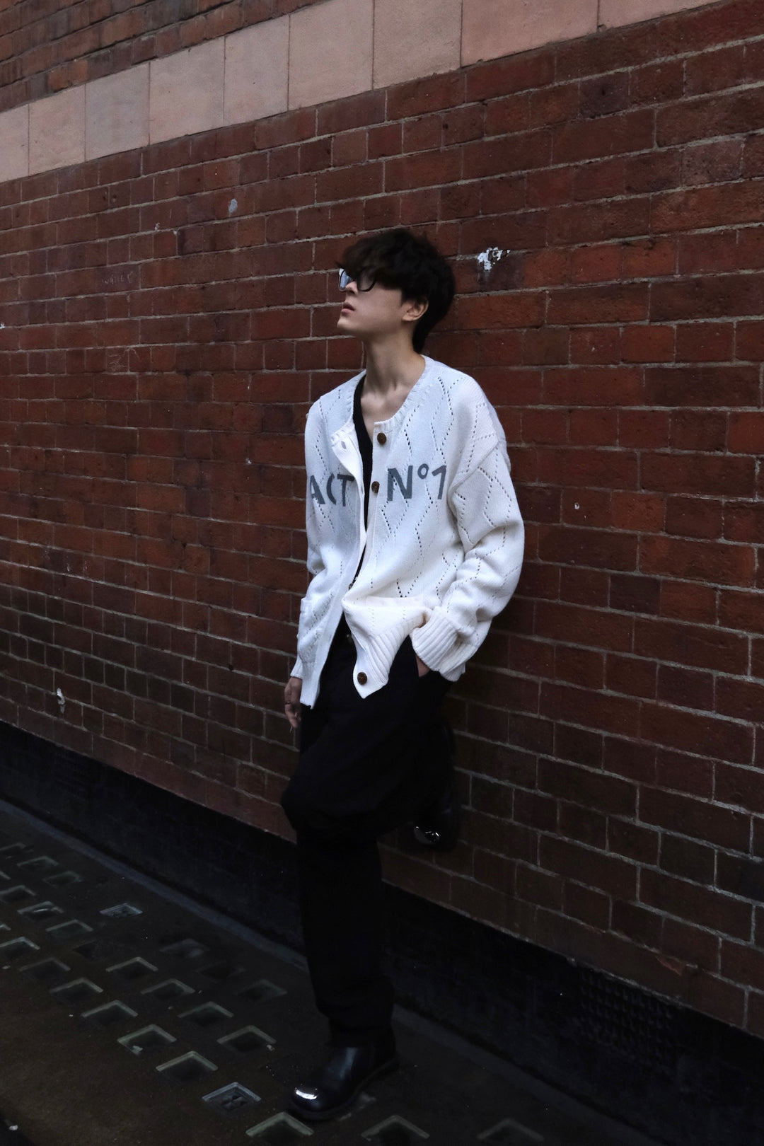 WOOL LOGO CARDIGAN