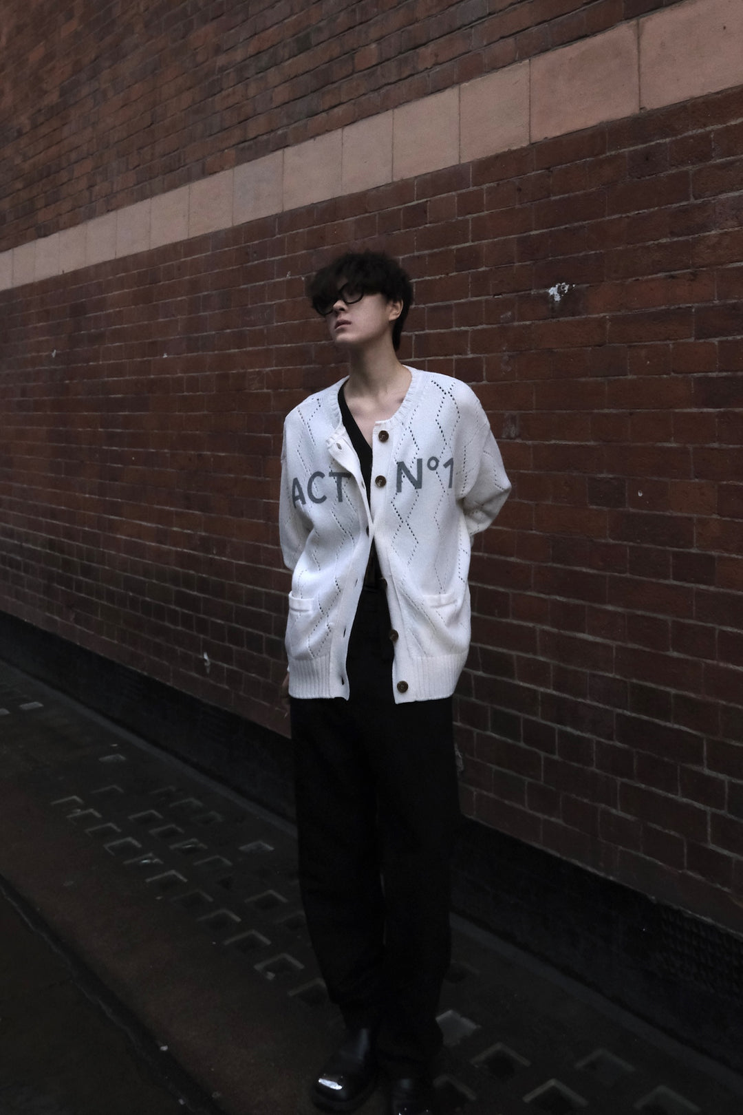 WOOL LOGO CARDIGAN