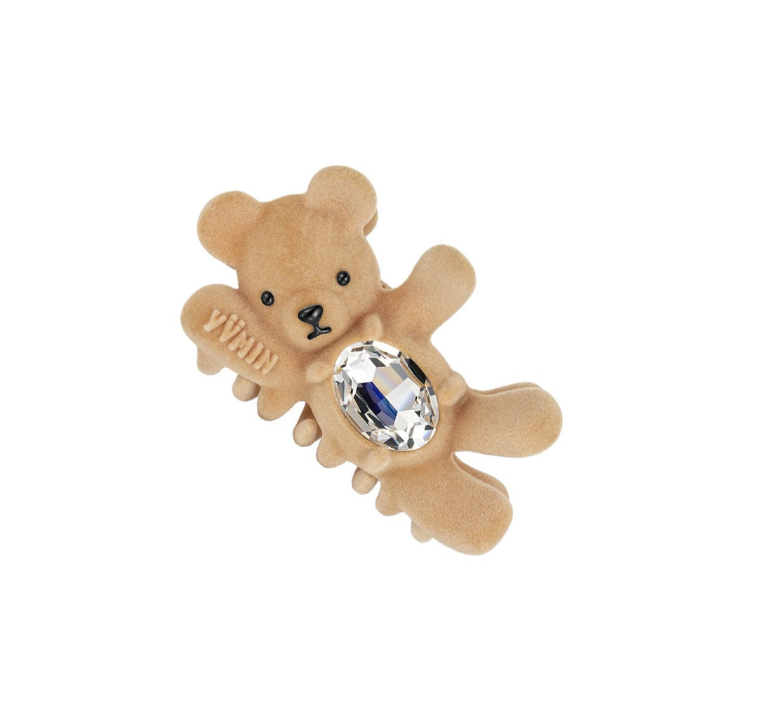 Flocked Bear Resin Gripper