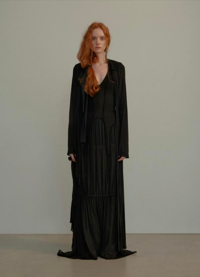 Long Tencel Cardigan