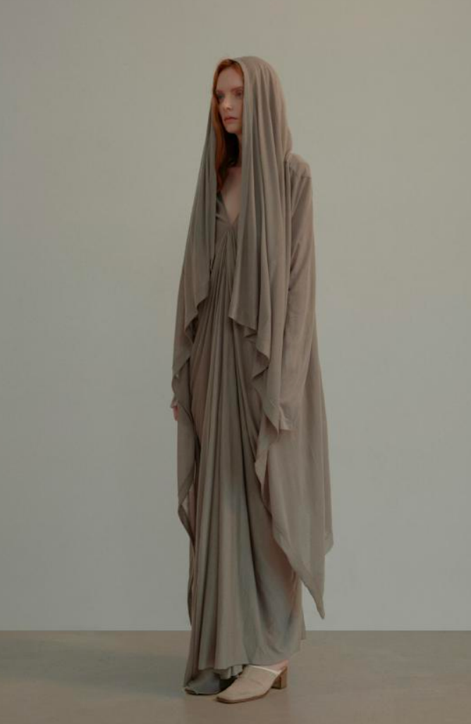 Pleated Knitted Maxi Dress