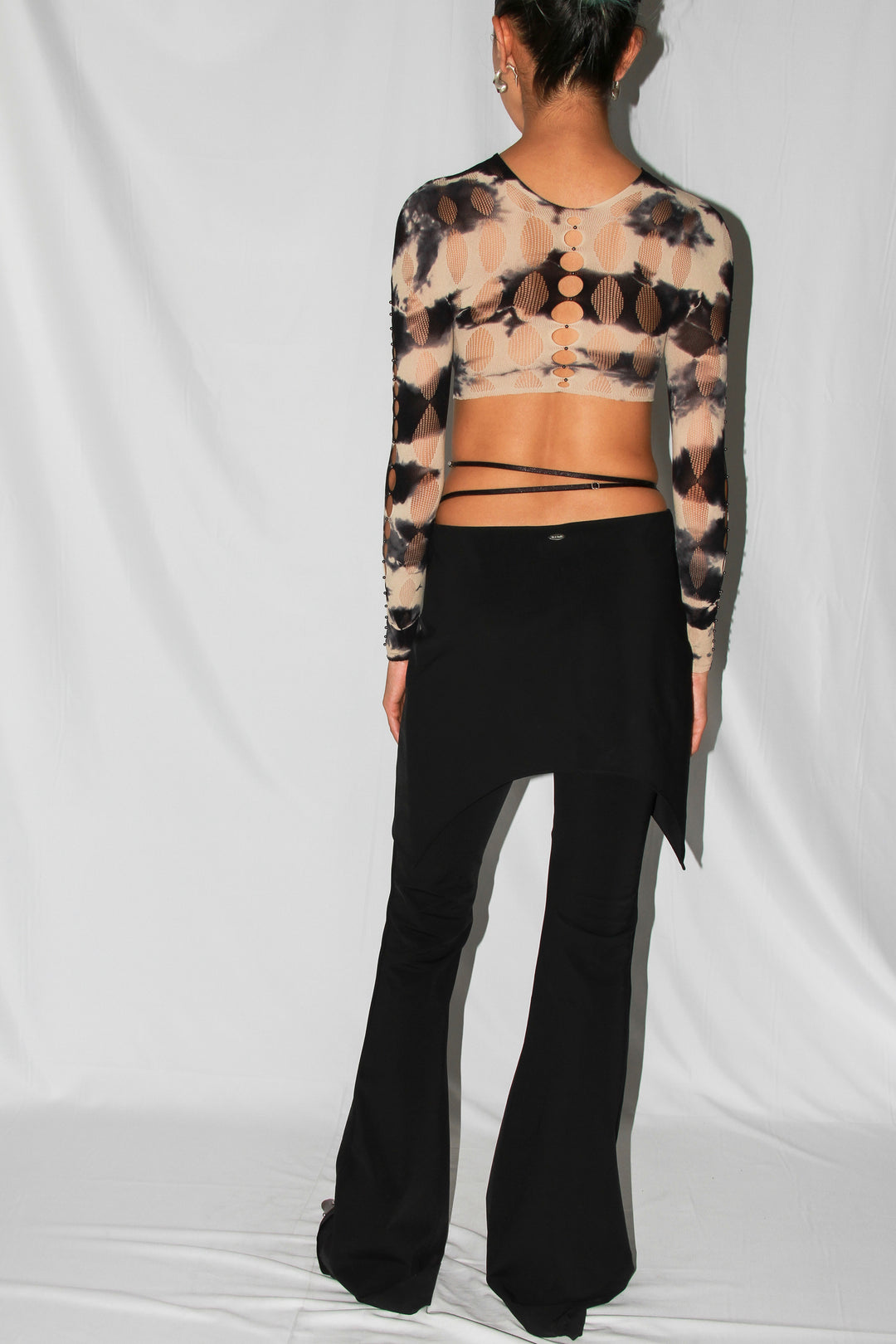 Skirt Wrap Flared Trousers