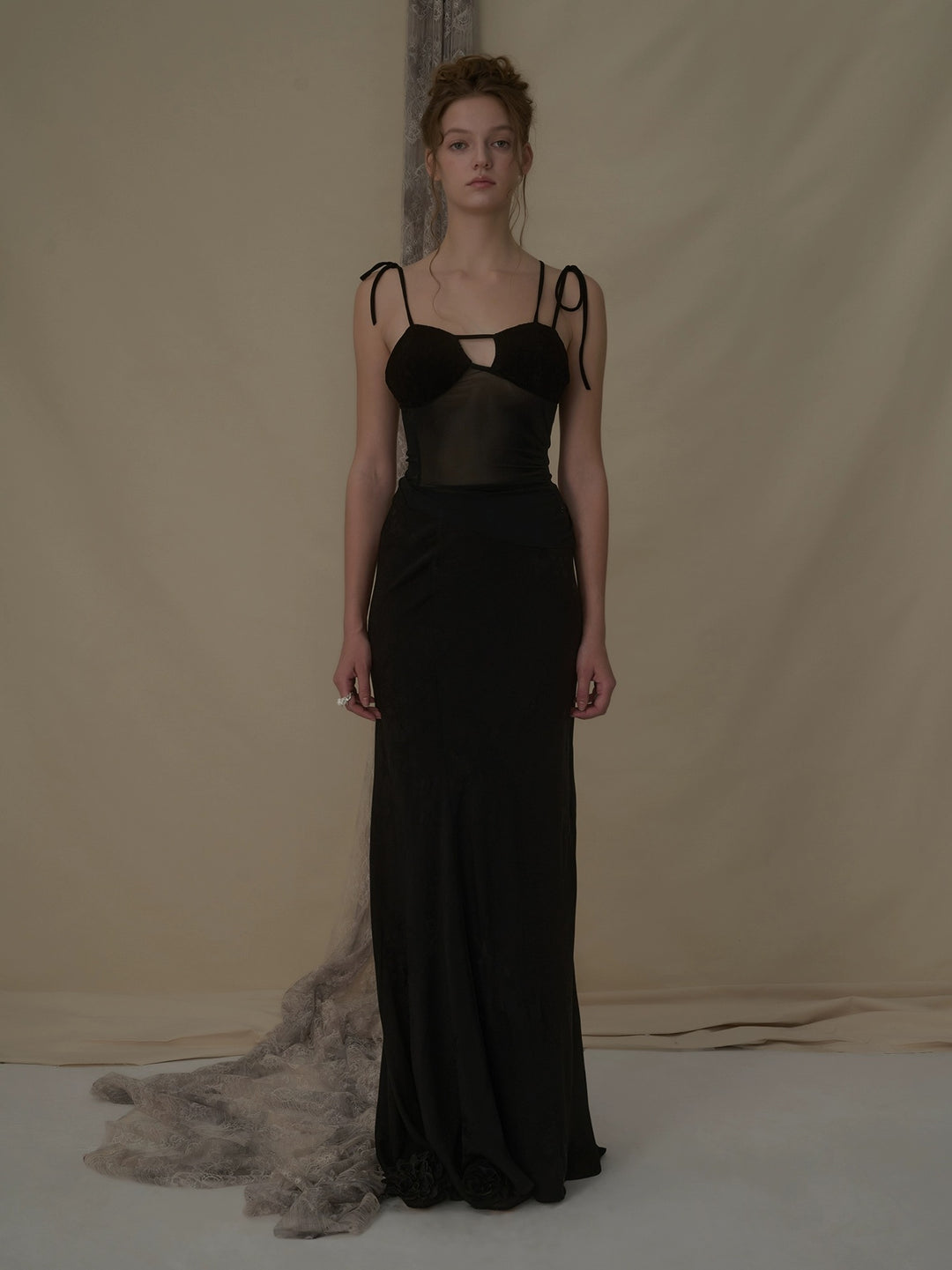 Stretch Yarn Asymmetrical Suspenders