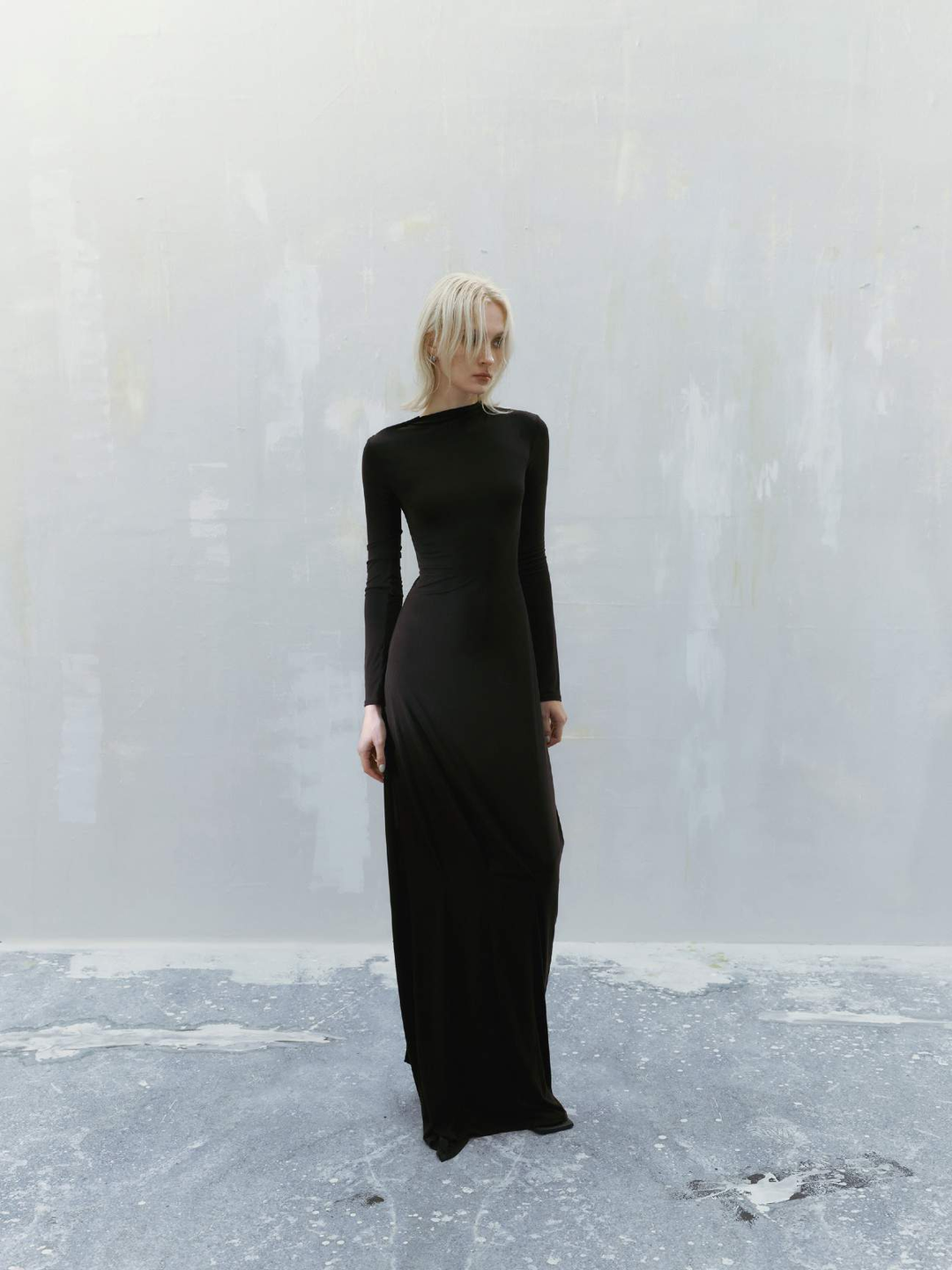 Asymmetric Slit Dress