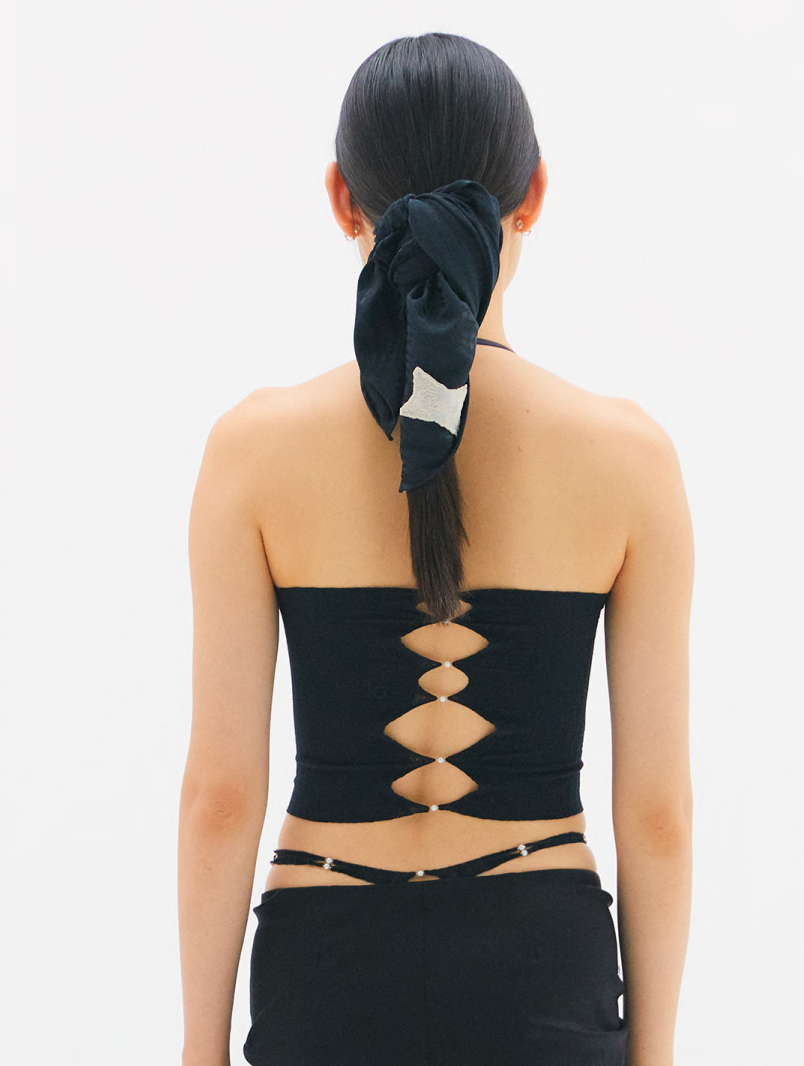 Button Halter Neck Top