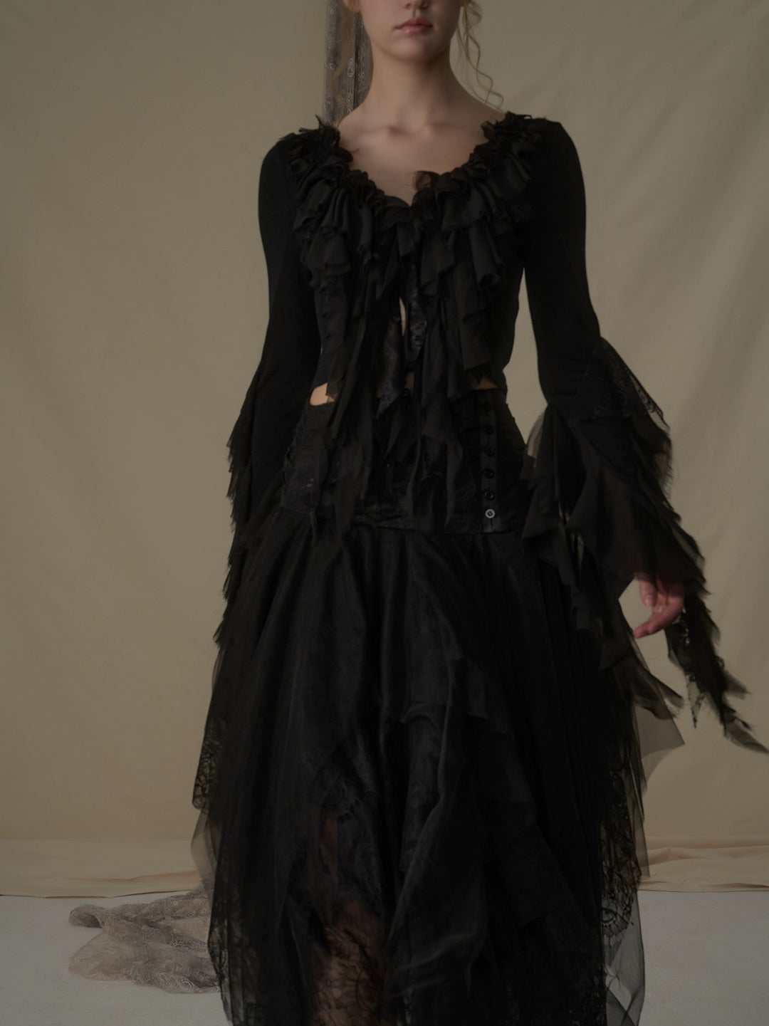 Wool Lace Lace Top