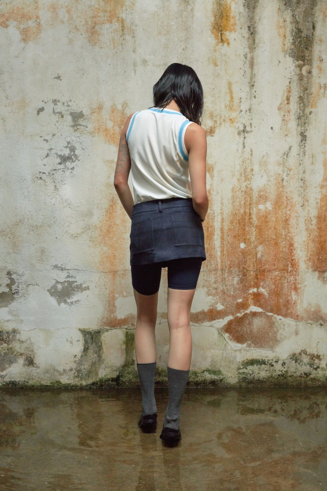 Bib Pockets Mini Cargo Skirt