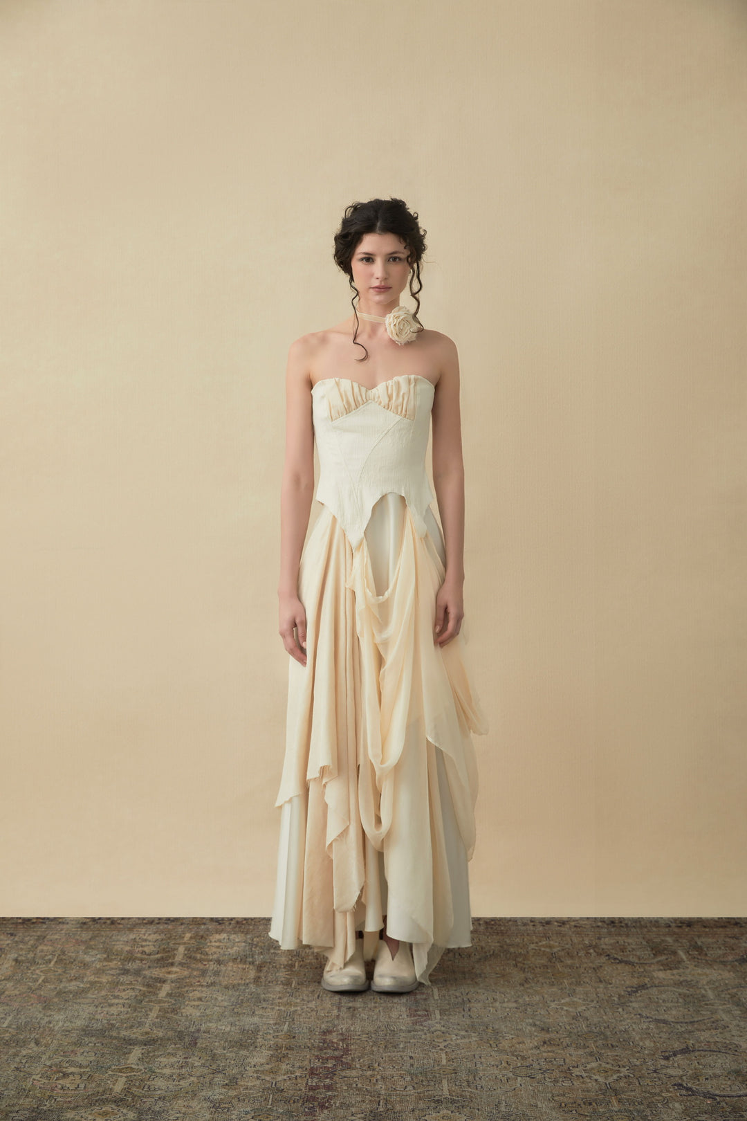 Strapless Patchwork Dress