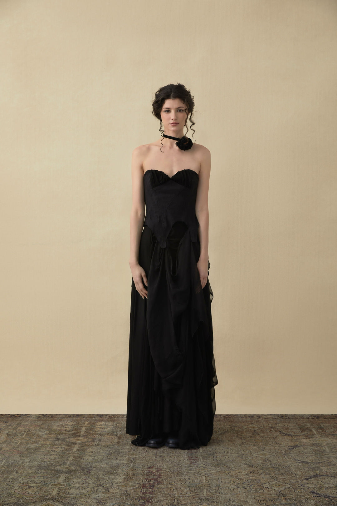 Strapless Patchwork Dress