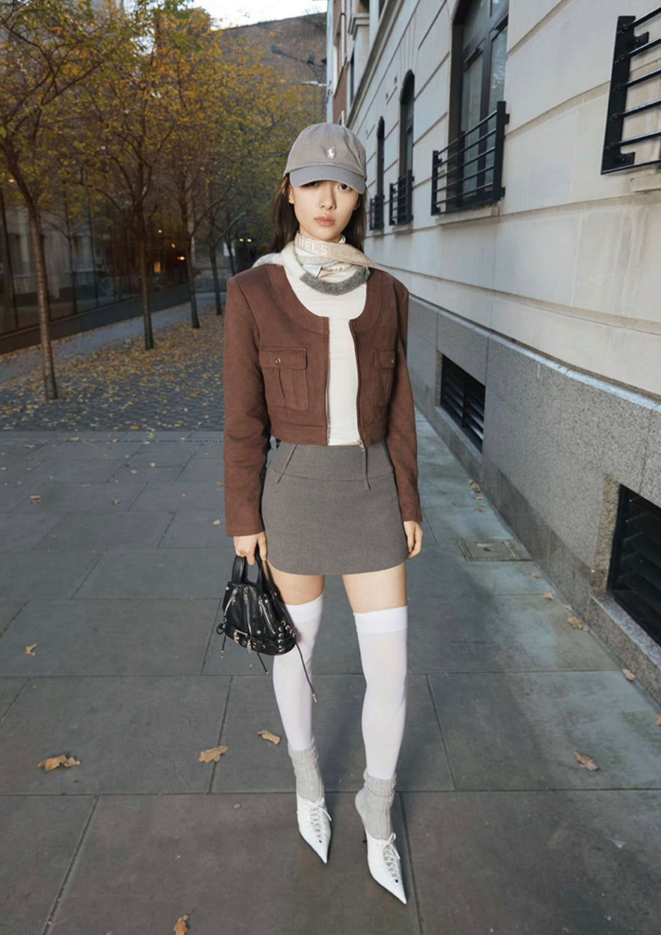 U-Neck Fitted Jacket