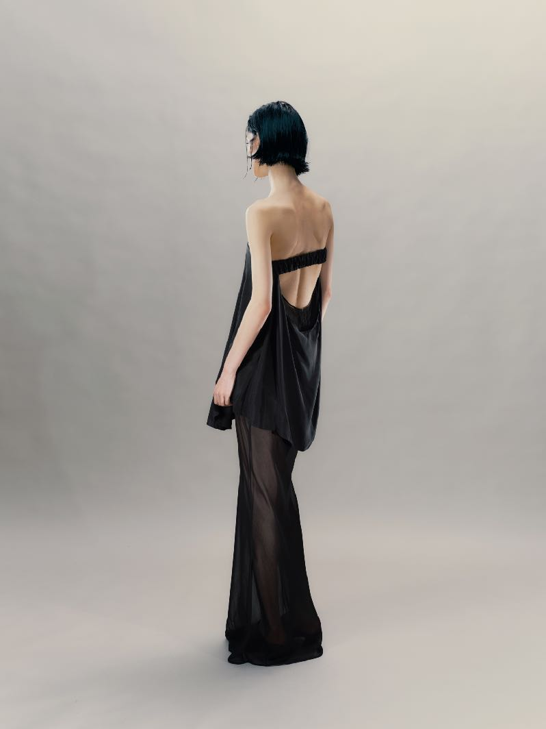 False Two Piece Patchwork Bustier Dress