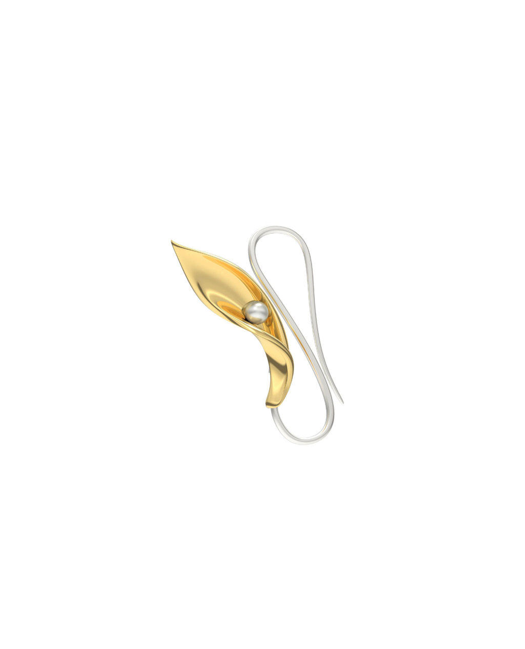 Blooming Yellow Gold Brooch